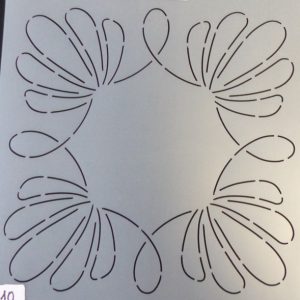 Quiltstencil Shell Wreath